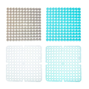 VETTA Коврик в раковину противоскользящий /Кругляш/, 27x27см, 28х28см, 4 цвета (10702070/030125/5001