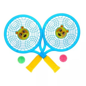 Инвентарь для игр на открытом воздухе: ракетки 30 см. 2 шт., мячи 2 шт