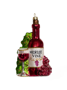 Мерло с бокалом (стекло) 8,5х5,5х14 см