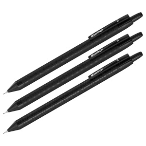 Карандаш механический Berlingo /Doubleblack/ 0,5мм, с ластиком, ассорти BSk_12130 (10702070/130624/3