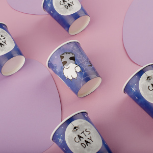 Стаканы бумажные MESHU /Catsday/, 200мл, 6шт. MS_55441