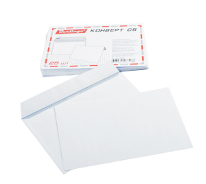 Конверт Berlingo С5 162х229мм /кому-куда/ без окна с силиконовой отрывной лентой в пленке 100шт. LKn