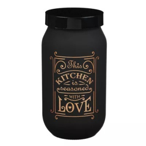 HEREVIN Блэк Эдишн Банка для сыпучих продуктов, стекло, 1000мл, 146377-817 (10317120/110621/0076847/