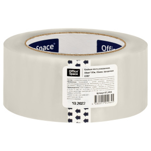 Клейкая лента упаковочная OfficeSpace, 48мм*100м, 45мкм, ШК КЛ_6964