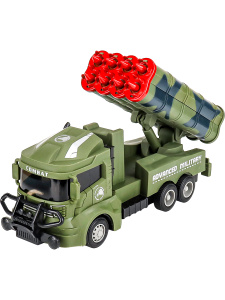Машинка инерционная /Военный грузовик с реактивной системой/ 20 см,пластик,в пакете ( Арт. 2148860)