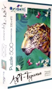 Арт-терапия.Пазл.500Эл.Поли-арт.Леопард.06769
