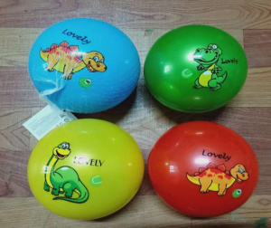 Мяч полимерный /Динозаврики №2/, 15 см. (Арт. 4317)