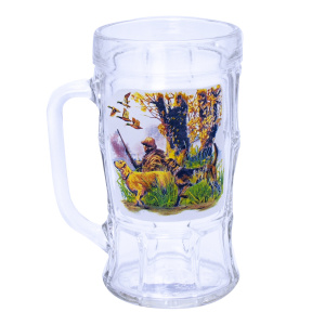 Кружка для пива 500 мл, Охота-рыбалка дизайн 3