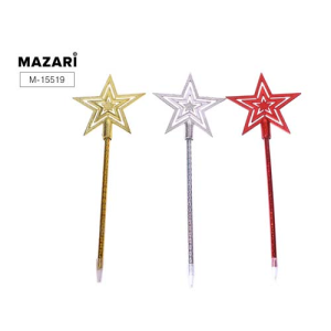 Ручка шариковая STAR, СИНЯЯ, пулевидный пиш.узел 0.7 мм, пластиковый корпус, сменный стержень 100 мм