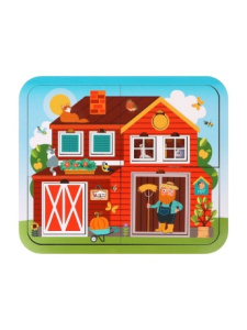 Пазл многослойный Кто живет на ферме