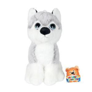 Игрушка мягкая хаски 22см, без чипа, в пакете /МУЛЬТИ-ПУЛЬТИ/ в кор.24шт