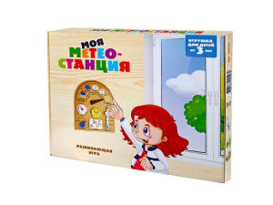 Игра развивающая деревянная /Моя Метеостанция/