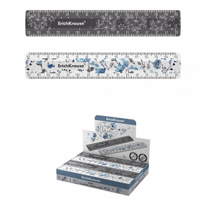 Линейка пластиковая ErichKrause® Frozen Beauty, 15см, ассорти из 2 дизайнов, в коробке-дисплее