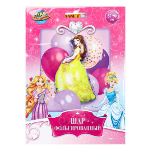 Шар фольгированная фигура белль 57*90 см ЧУДО ПРАЗДНИК в кор.300шт