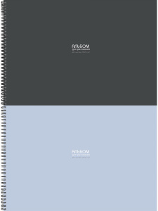 Альбом для рисования А4 40л. КЛАССИКА ОДНОТОННАЯ - 11 (40-9098) гребень, лён, 2 диз в сп.
