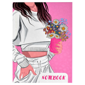 Записная книжка арт. 61555 ЛЕТО В СТАКАНЧИКЕ / А6, 117х151 мм, 48 л., твёрдый переплёт, полноцветная