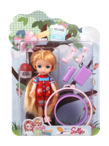 Игр. наб. /Спортсменка/, в компл. кукла, предм. 6 шт, блистер