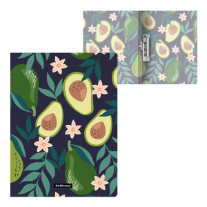 Папка с боковым зажимом пластиковая ErichKrause® Avocado Dusk, A4 (в пакете по 4 шт.)