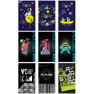 Блокнот А6 48л. на скрепке ArtSpace /Boys trend. Микс/ Б6к48_29365