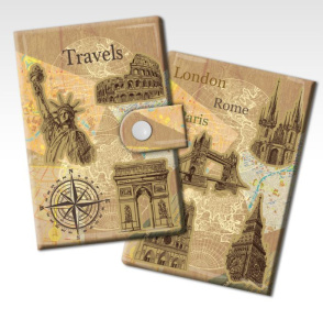 Визитница Достопримечательности из ПВХ арт.44881(14*10.2см 10 карманов)