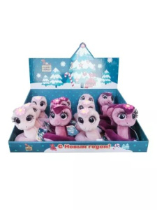 Змейка с ресничками 13см, дисплей