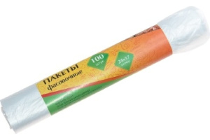 4927 Фасовочные пакеты в рулоне 24х37см,100шт (4927 из короба 1/60)