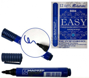 маркер перманентный синий