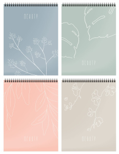 Блокнот А5 40 л. кл. Schoolformat ВЕТКА СЧАСТЬЯ.МИНИМАЛИЗМ греб. мел. карт., спл. Уф-лак