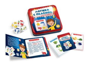 Игра настольная /Логика с пеленок/ (жестяная коробочка)