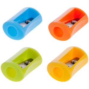 Точилка пластиковая, 1 отверстие, ассорти SHP6521_2001 (10702070/291121/3006331/1, Китайская Народна