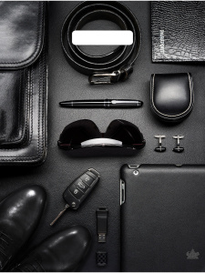 Пакет вырубной Деловые в черном (40*31 см) н00188556