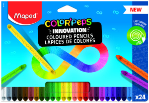Набор цветных карандашей MAPED COLOR'PEPS INFINITY 24 цв. трехгран. корп. карт.уп.