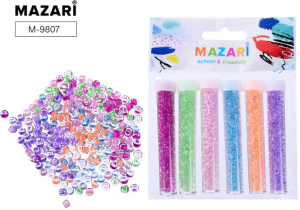 Набор бисера, 2мм, 6 цветов х 8 г, в пластиковых тубах, ОПП-упаковка с европодвесом