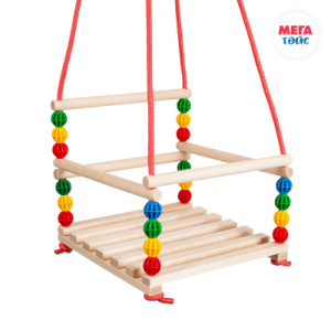 Качели подвесные (деревянные, круглый поручень)