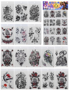 Татуировка-наклейка (14,8х21) Восточные мотивы 4 микс (Арт. WS012-2) кратно 20