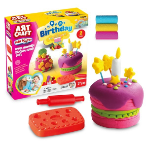 Набор для лепки /Мини-торт/ AЯT CRAFT тесто 3х50г, в/к 16*5*16,4 см