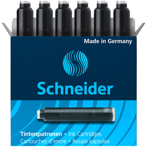 Картриджи чернильные Schneider черные, 6шт., картонная коробка 6601
