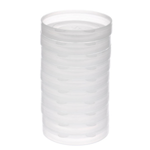 Набор /Горячих/ крышек для банок 10шт полиэтиленовых прозрачных