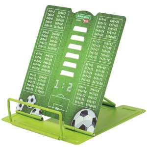 Подставка для книг и учебников BRAUBERG KIDS mini /Football/ с таблицей умножения, регулируемый угол