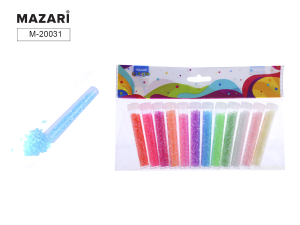 Набор бисера (стеклярус), 12 цветов x 7 г, 2 мм, пластиковая колба / ОПП-упаковка