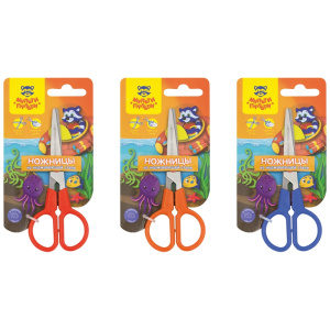 Ножницы детские Мульти-Пульти /Приключения Енота/ 12см, ассорти, европодвес MS_16058
