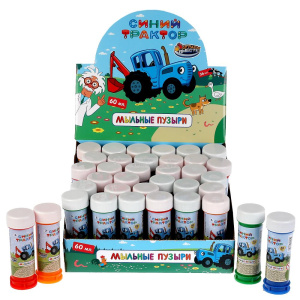 Мыльные пузыри СИНИЙ ТРАКТОР 60мл ИГРАЕМ ВМЕСТЕ уп-36шт в кор.6уп