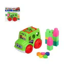 ИГРОЛЕНД Машинка сортер с кубиками /Путешествие/, РР, 23х25см (10702070/110825/5275727, Китай)