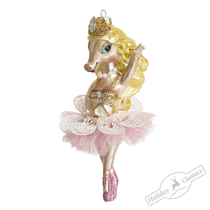 Лошадь-балерина Иола (стекло) 7х4,5х14,5 см