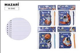 Набор КОСМОНАВТ, в комплекте: блокнот 10.5 x 14.7 см, внутренний блок в линейку (50 листов, плотност