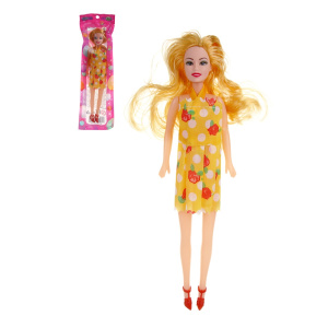 ИГРОЛЕНД Кукла в платье, 29 см, PP, PVC, 10,5х4х35,5 см, 6 дизайнов (10702070/090625/5194007, Китай)