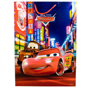 ПАКЕТ ПОДАРОЧНЫЙ 'ВЕСЕЛЫЙ ПРАЗДНИК' DISNEY ТАЧКИ 33Х46Х20СМ, БУМ., ГЛЯНЦЕВЫЙ В ПАК УП-24ШТ в кор.3уп