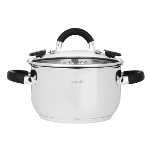 SATOSHI Арбон Кастрюля 18х10,5см, 2,5л, со стекл. крышкой, индукция (10702070/210825/5291054, Китайс