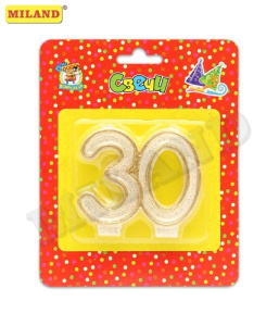 Свеча для торта. Значимые даты. Цифра 30 С-2623