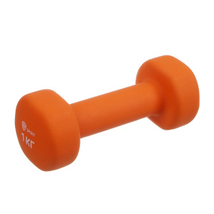 Гантель с неопреновым покрытием 1кг (+-100гр) тм BY SPORT, металл, неопреновое покрытие (10702070/10